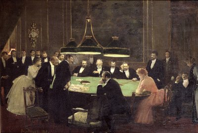 The Gaming Room at the Casino, 1889 by Jean Beraud